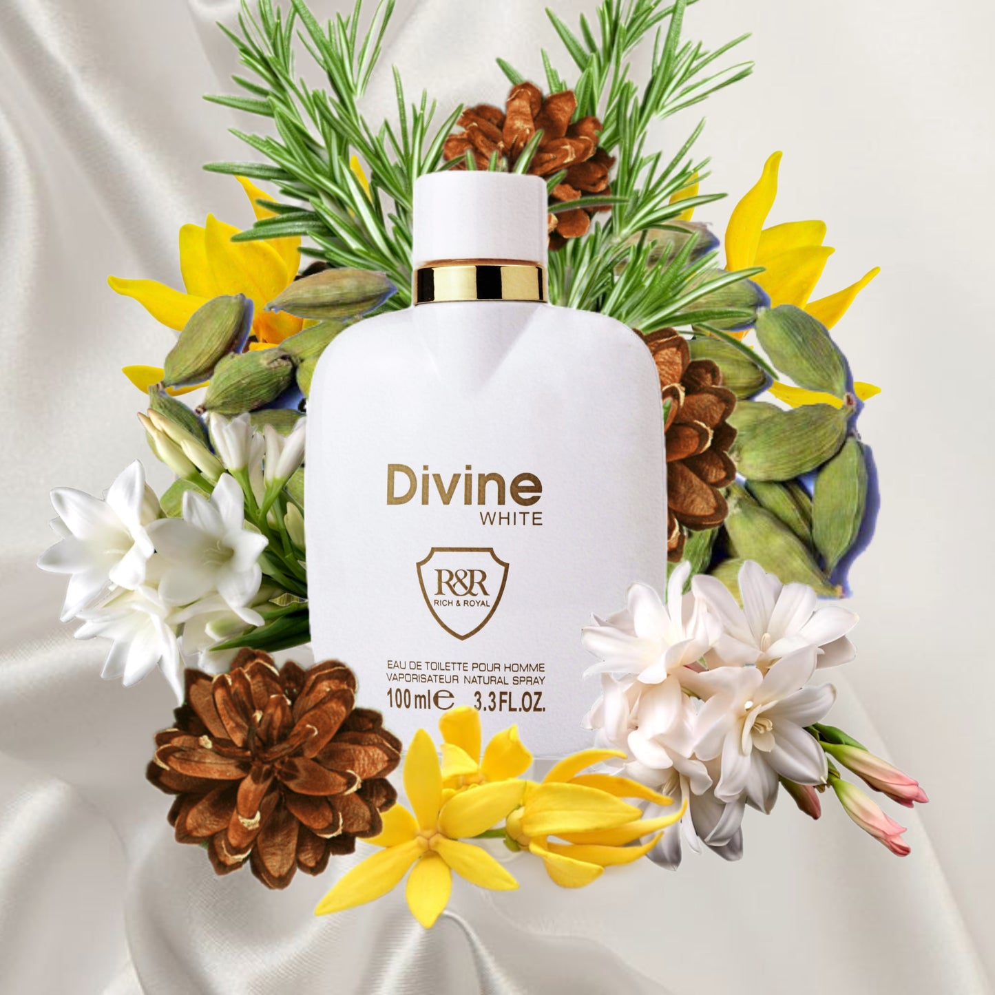 Divine white Eau De Toilette Pour Homme 100ml.