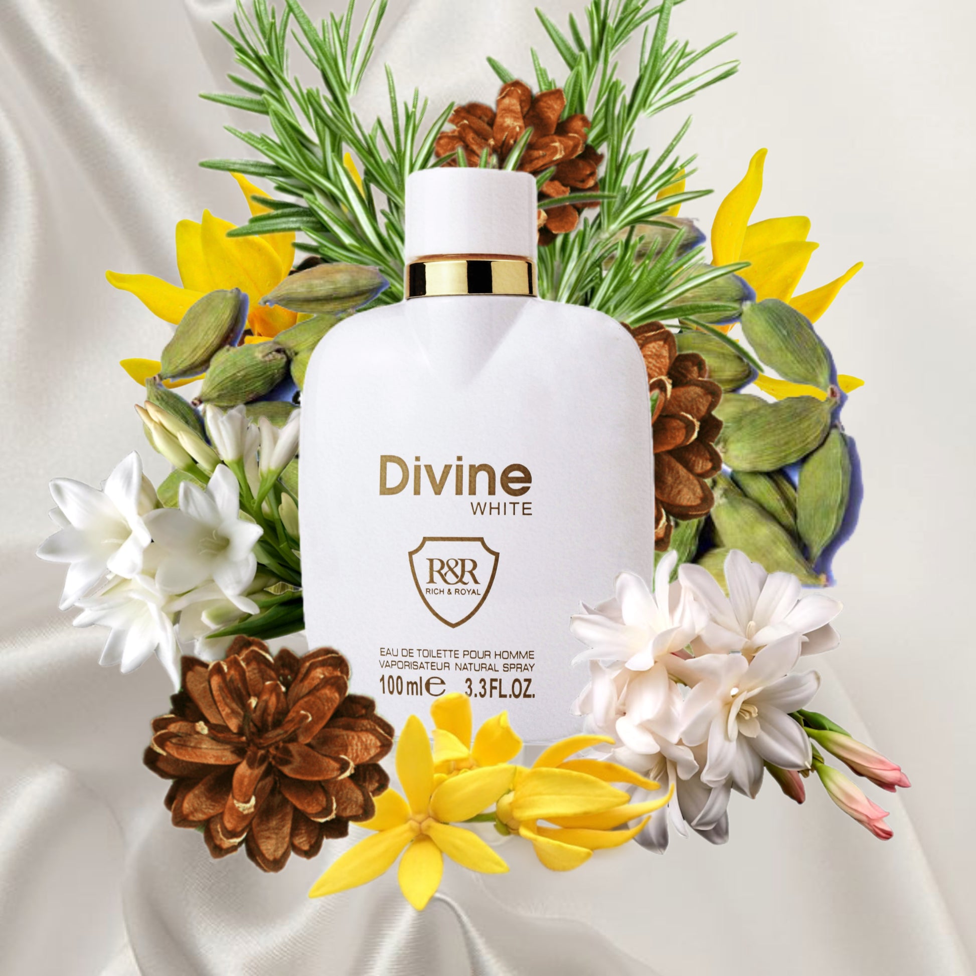Divine white Eau De Toilette Pour Homme 100ml.